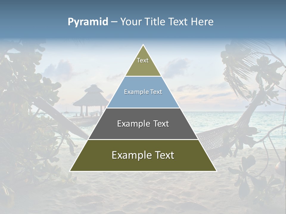 Caribbean Evening Leaves PowerPoint Template