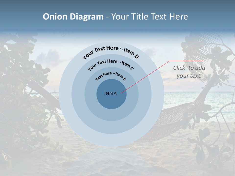 Caribbean Evening Leaves PowerPoint Template