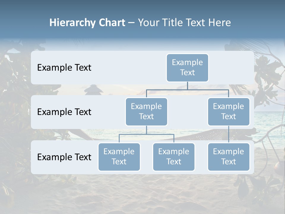 Caribbean Evening Leaves PowerPoint Template