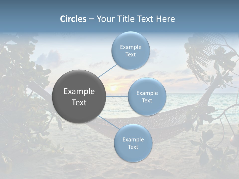 Caribbean Evening Leaves PowerPoint Template