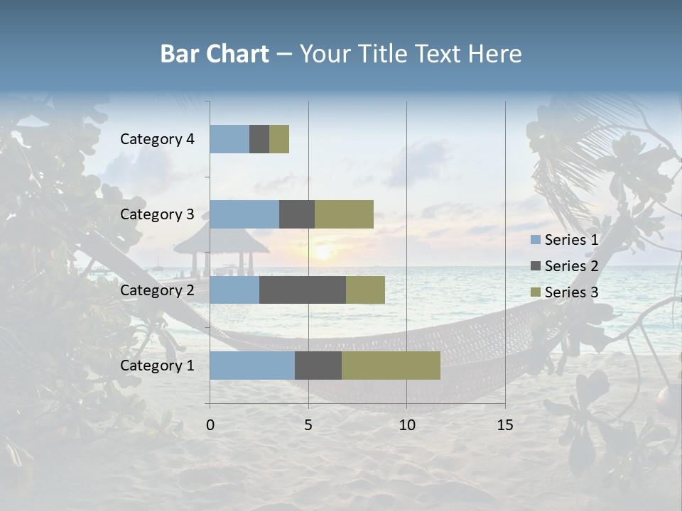 Caribbean Evening Leaves PowerPoint Template