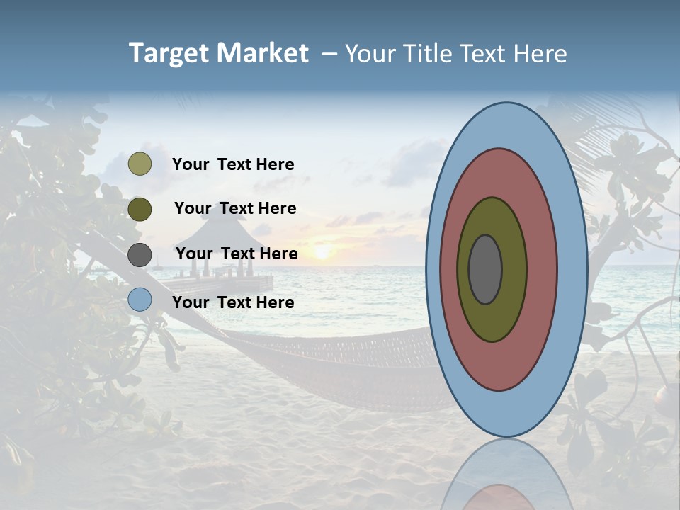 Caribbean Evening Leaves PowerPoint Template