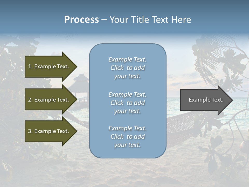 Caribbean Evening Leaves PowerPoint Template
