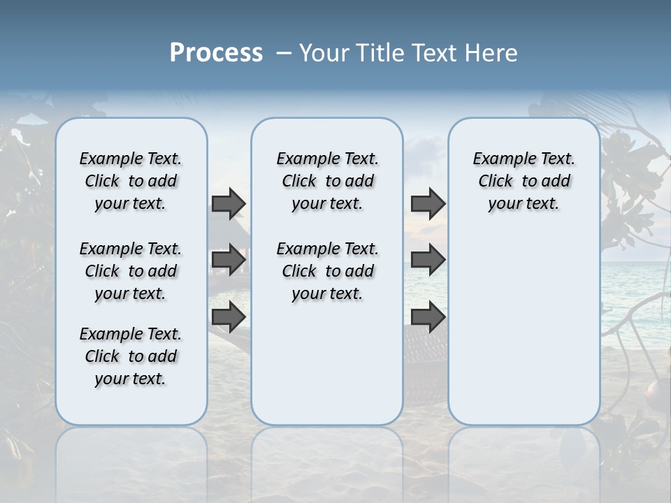 Caribbean Evening Leaves PowerPoint Template