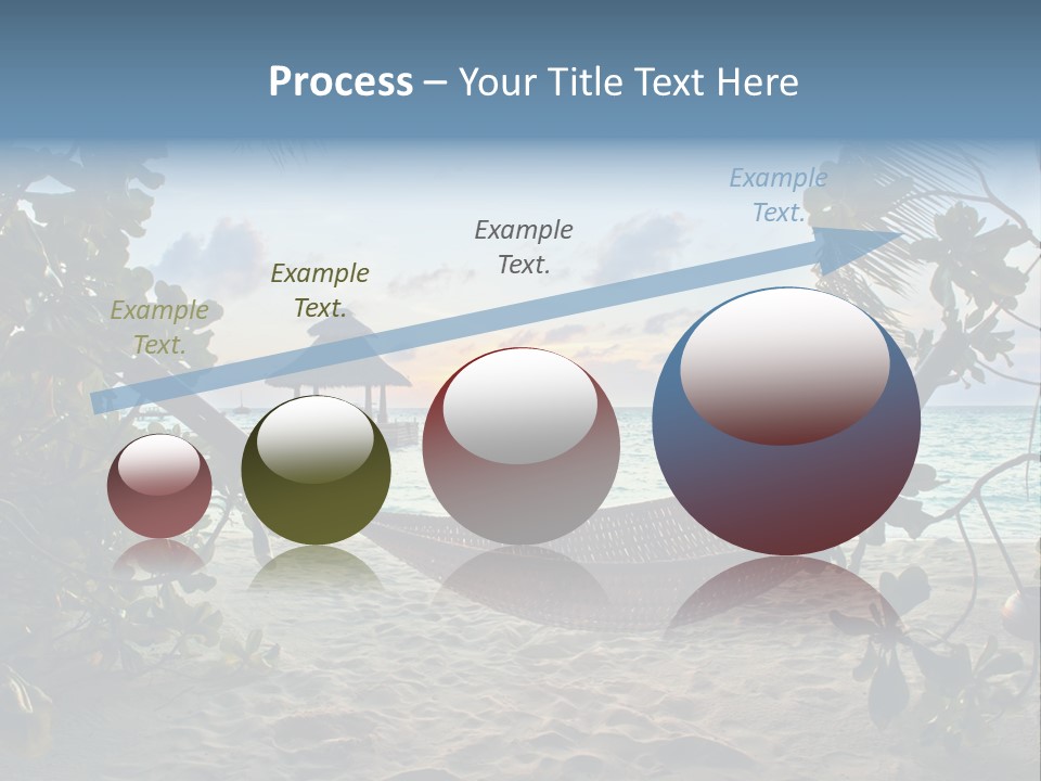 Caribbean Evening Leaves PowerPoint Template