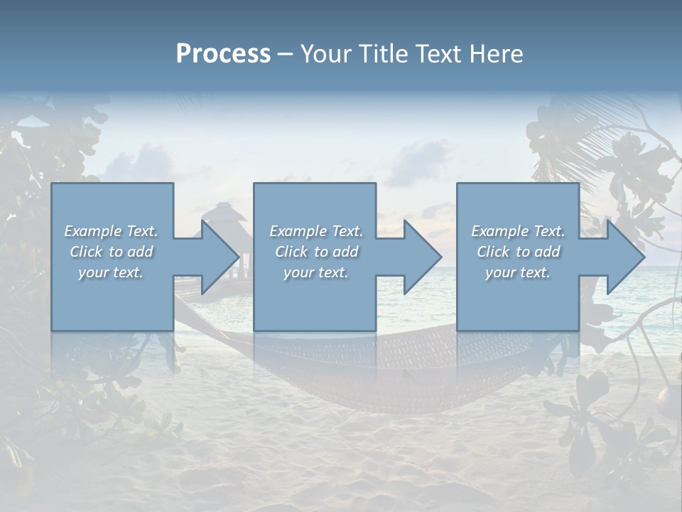 Caribbean Evening Leaves PowerPoint Template