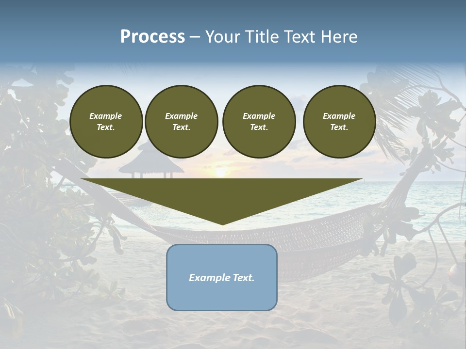 Caribbean Evening Leaves PowerPoint Template