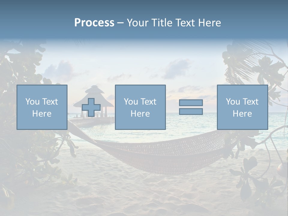 Caribbean Evening Leaves PowerPoint Template