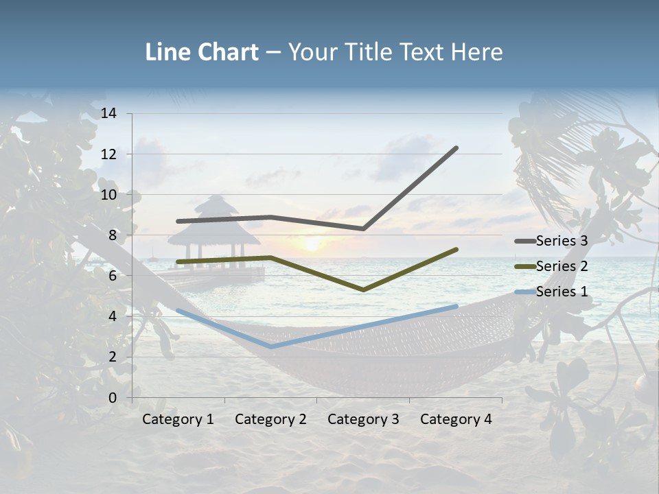 Caribbean Evening Leaves PowerPoint Template