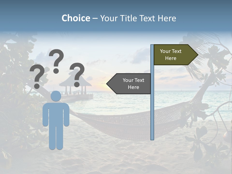 Caribbean Evening Leaves PowerPoint Template