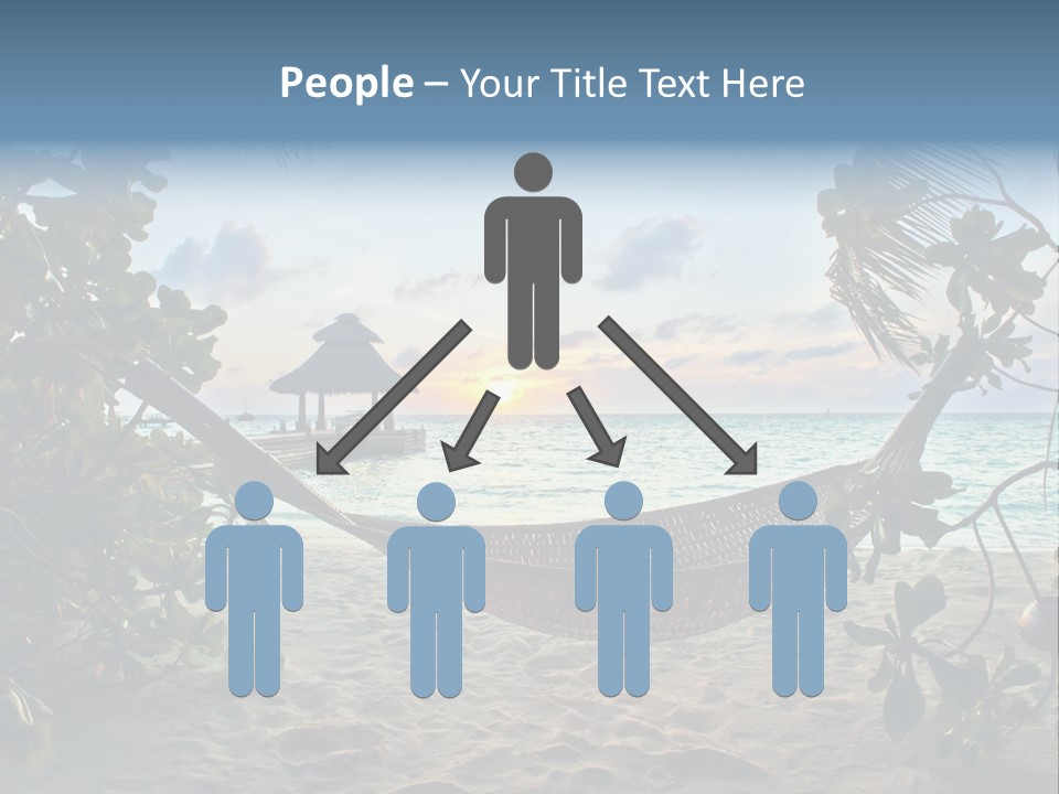 Caribbean Evening Leaves PowerPoint Template