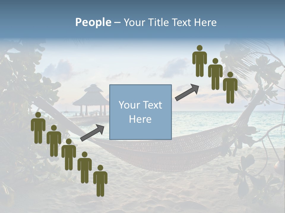 Caribbean Evening Leaves PowerPoint Template