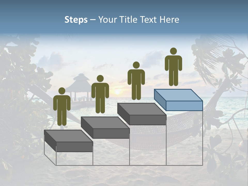 Caribbean Evening Leaves PowerPoint Template