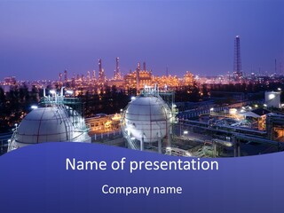 Gasoline Chemistry Industrial PowerPoint Template