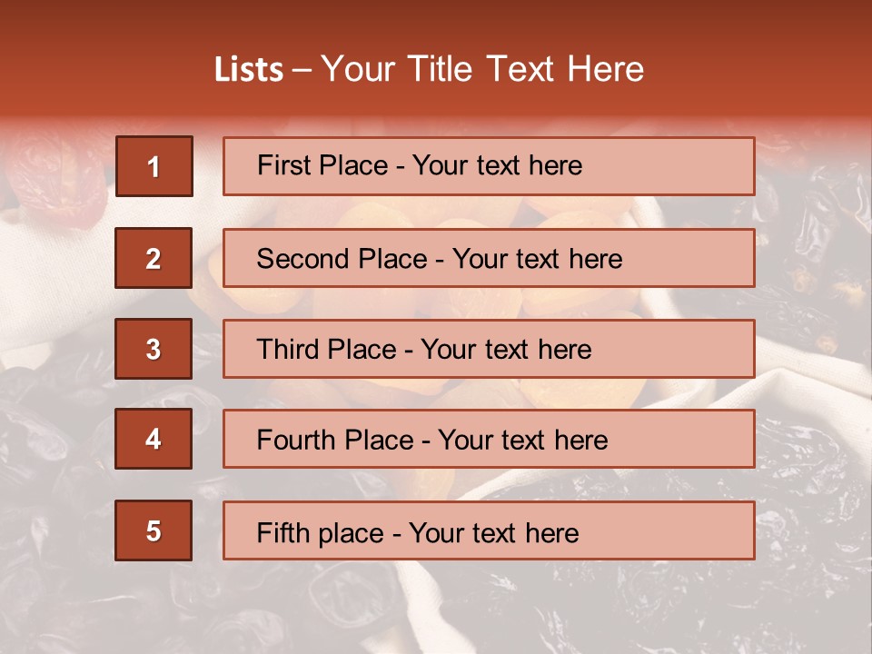 Prune Nobody Healthy PowerPoint Template