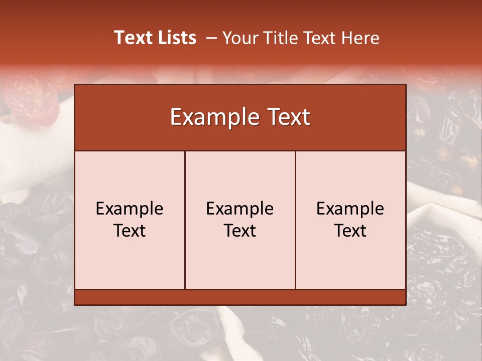 Prune Nobody Healthy PowerPoint Template