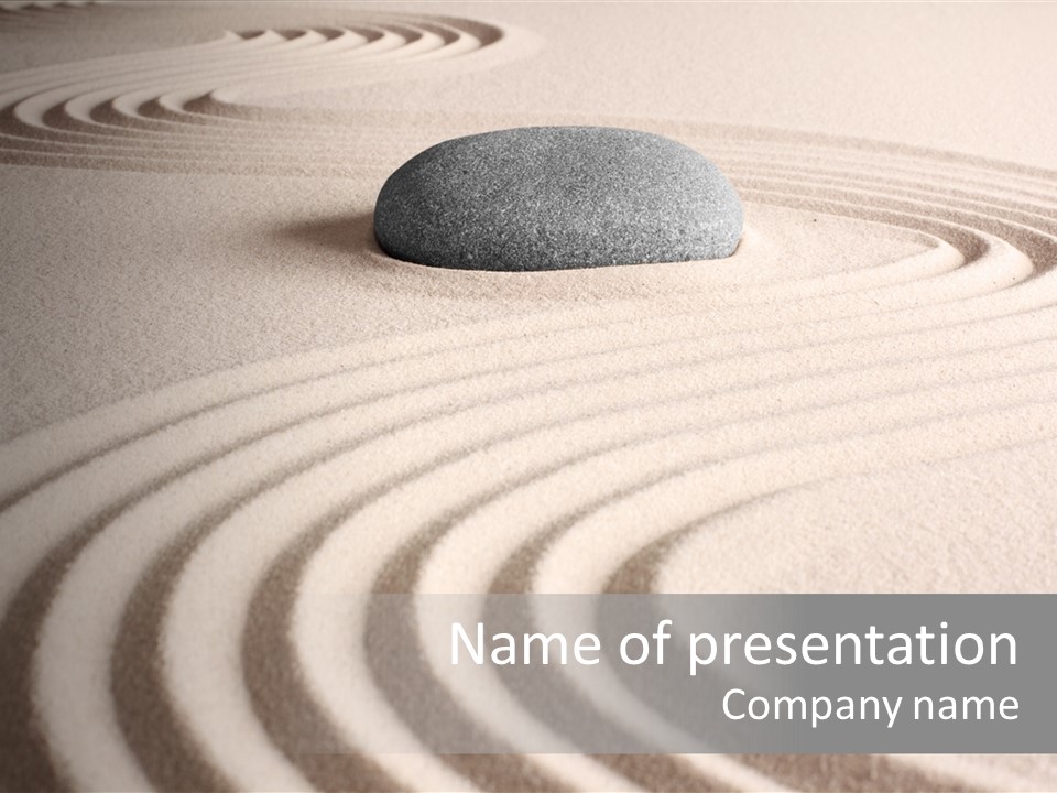Zen Sandstone Creativity PowerPoint Template