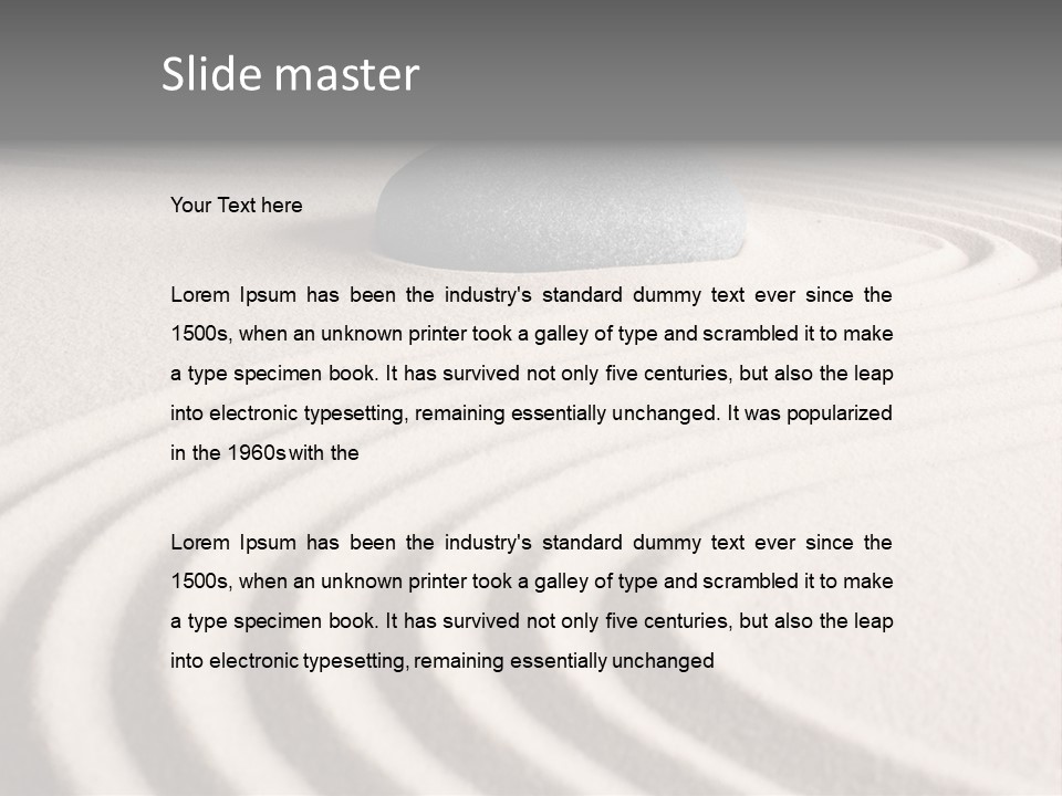 Zen Sandstone Creativity PowerPoint Template