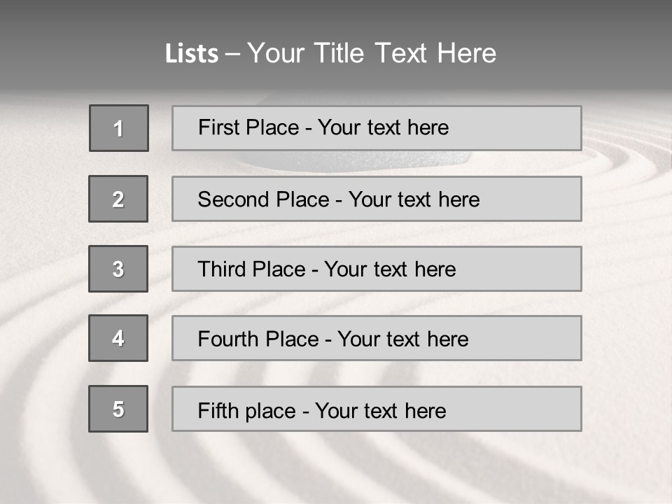 Zen Sandstone Creativity PowerPoint Template