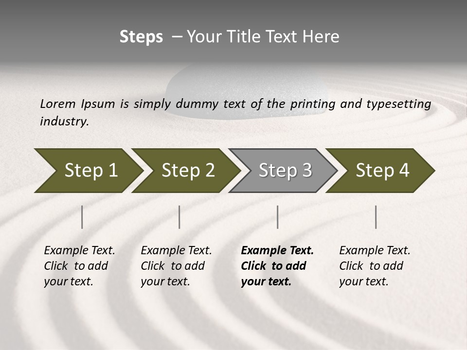 Zen Sandstone Creativity PowerPoint Template