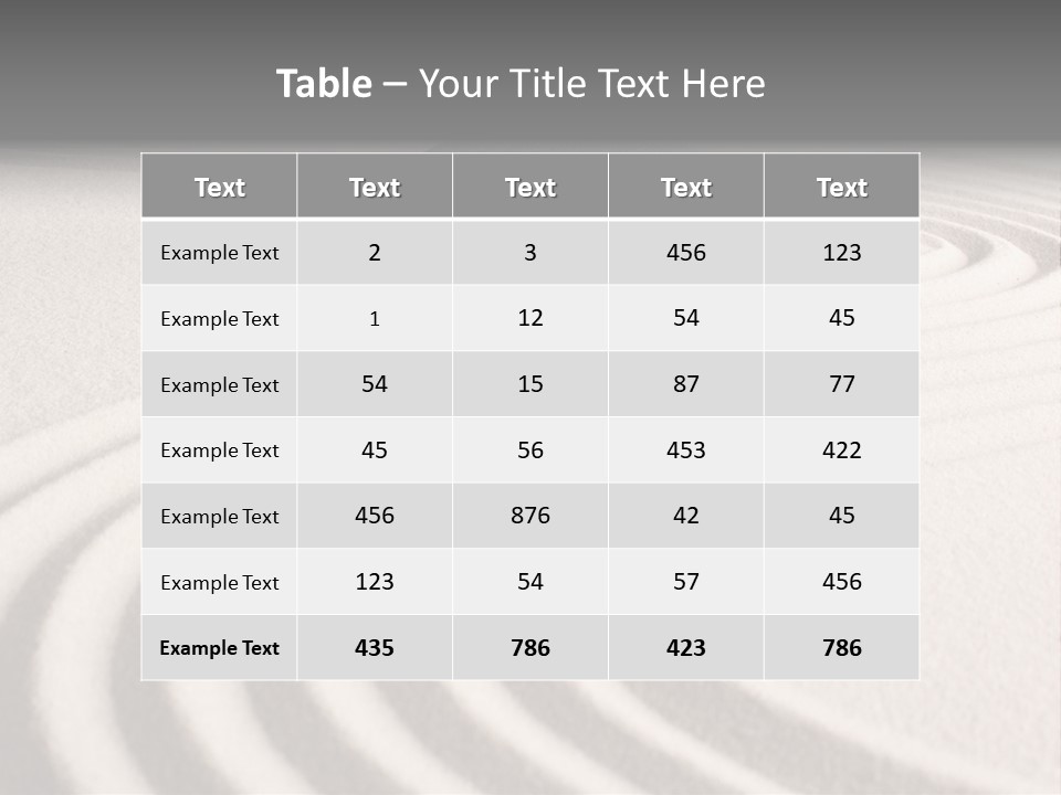 Zen Sandstone Creativity PowerPoint Template
