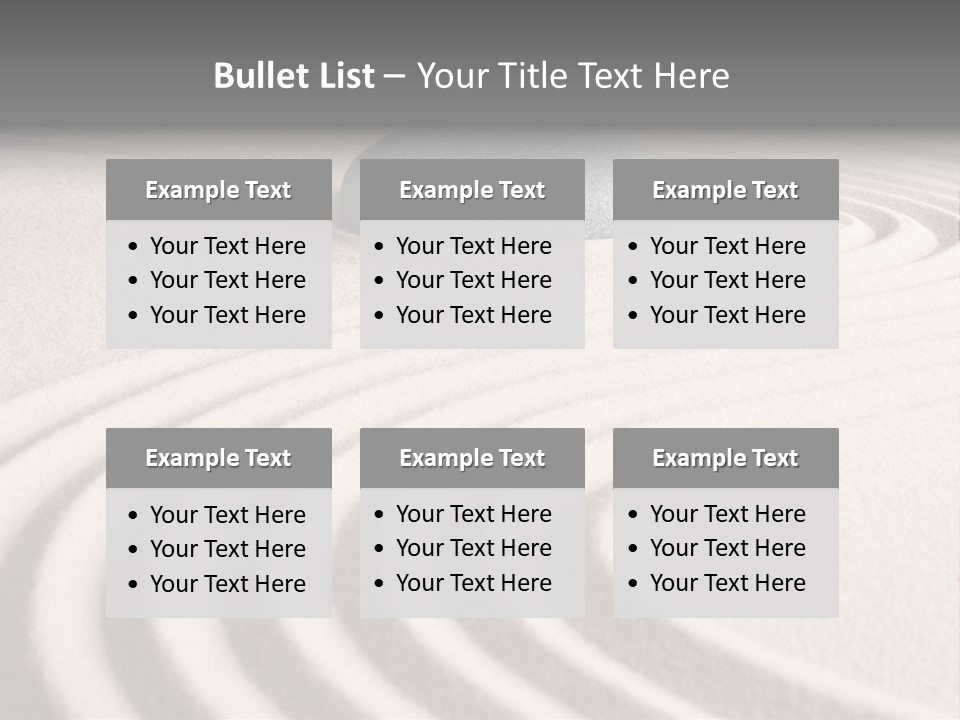 Zen Sandstone Creativity PowerPoint Template
