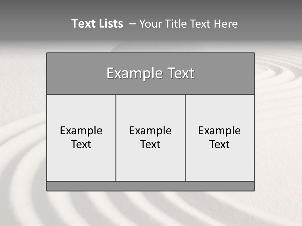 Zen Sandstone Creativity PowerPoint Template