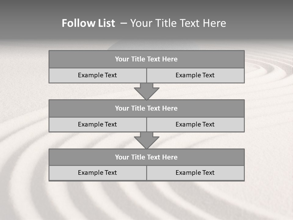 Zen Sandstone Creativity PowerPoint Template