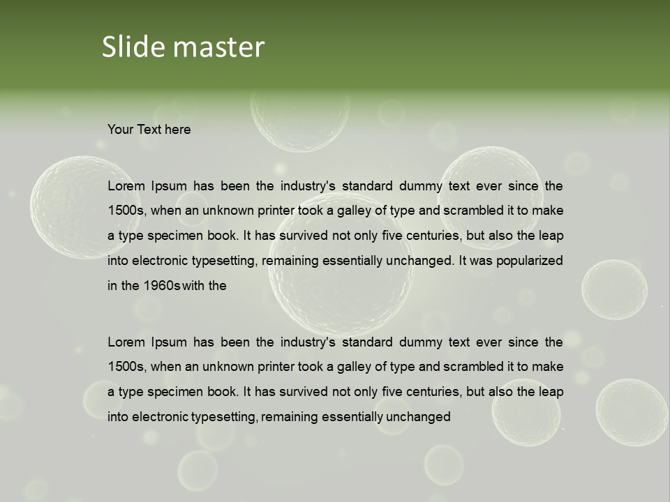 Egg Nano Microbiology PowerPoint Template