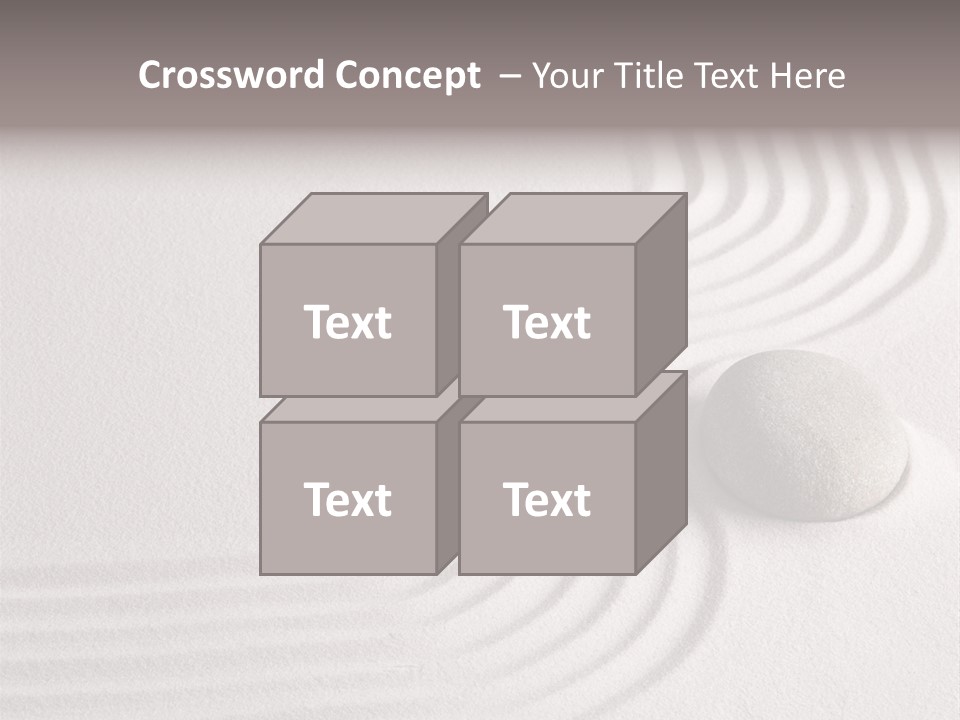 Sand Copy Space Buddhism PowerPoint Template