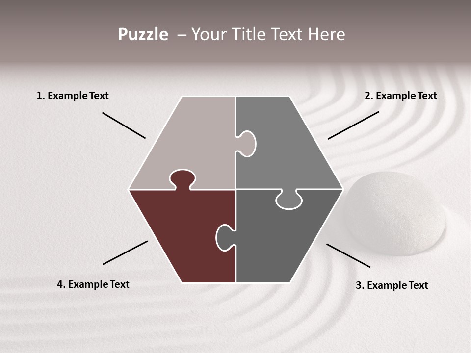 Sand Copy Space Buddhism PowerPoint Template