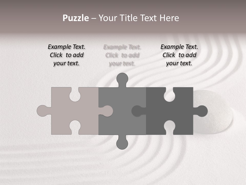 Sand Copy Space Buddhism PowerPoint Template