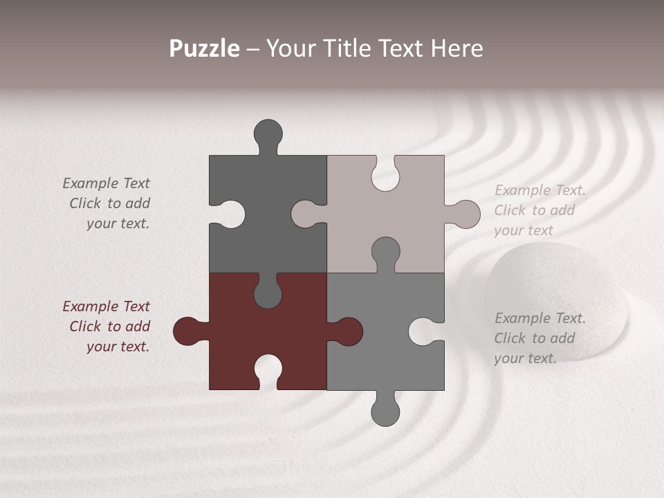 Sand Copy Space Buddhism PowerPoint Template