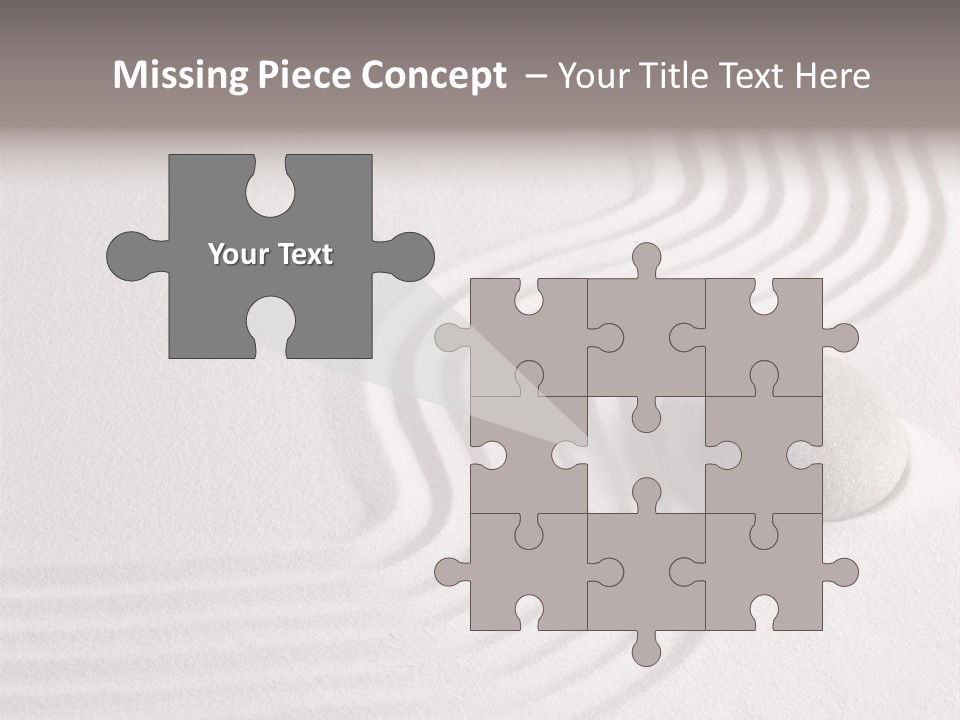 Sand Copy Space Buddhism PowerPoint Template