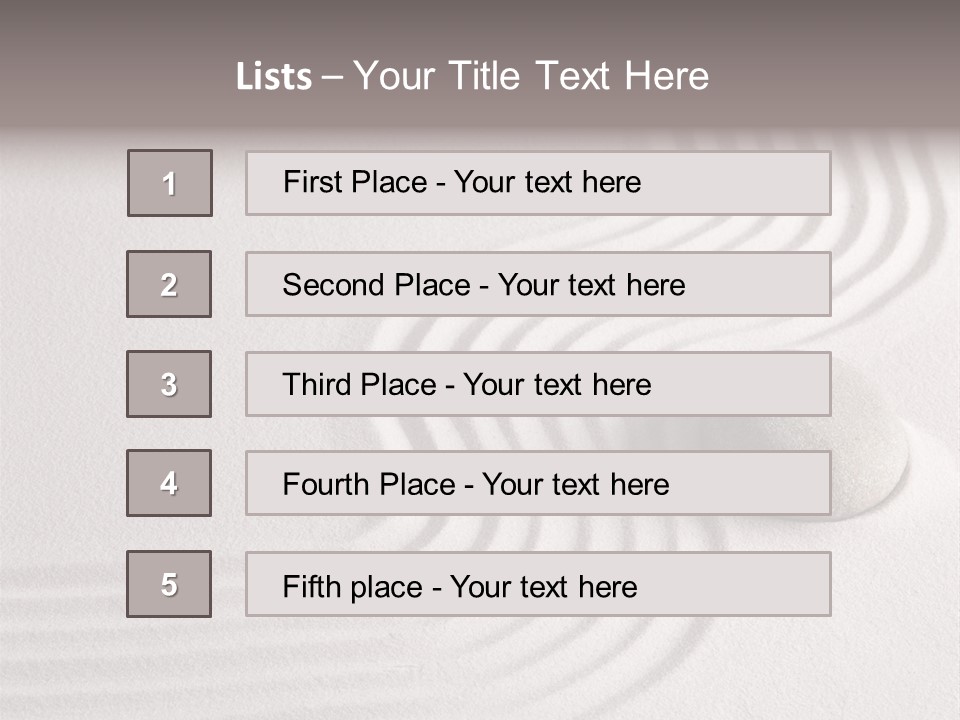 Sand Copy Space Buddhism PowerPoint Template