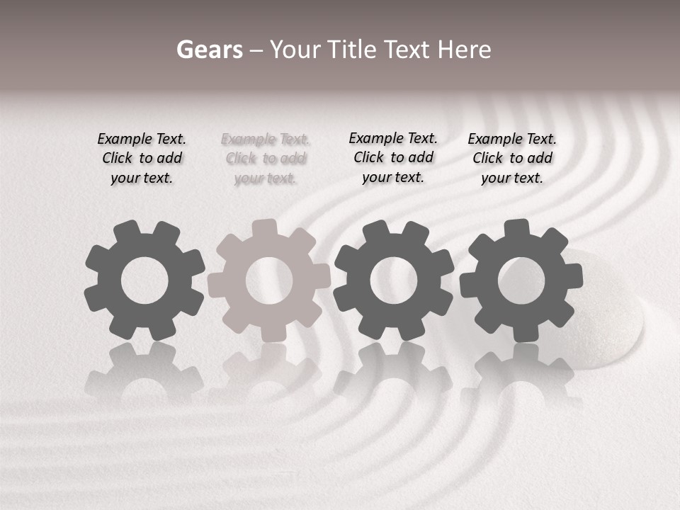 Sand Copy Space Buddhism PowerPoint Template