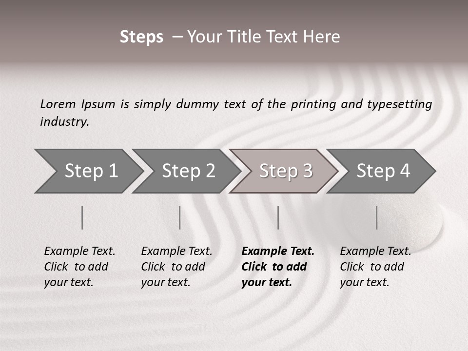 Sand Copy Space Buddhism PowerPoint Template