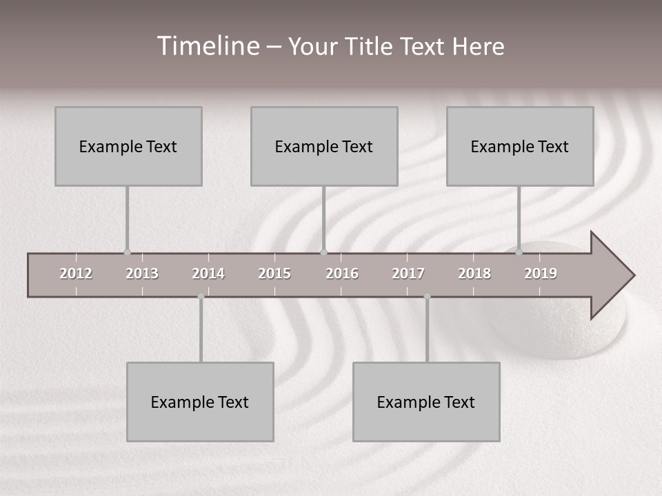 Sand Copy Space Buddhism PowerPoint Template