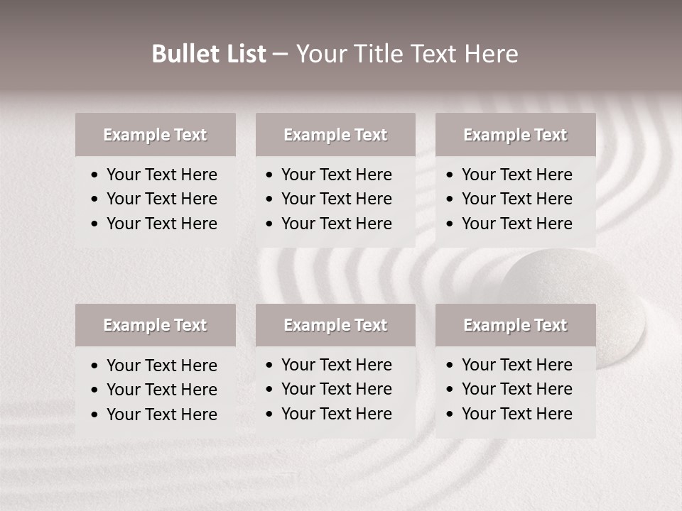 Sand Copy Space Buddhism PowerPoint Template