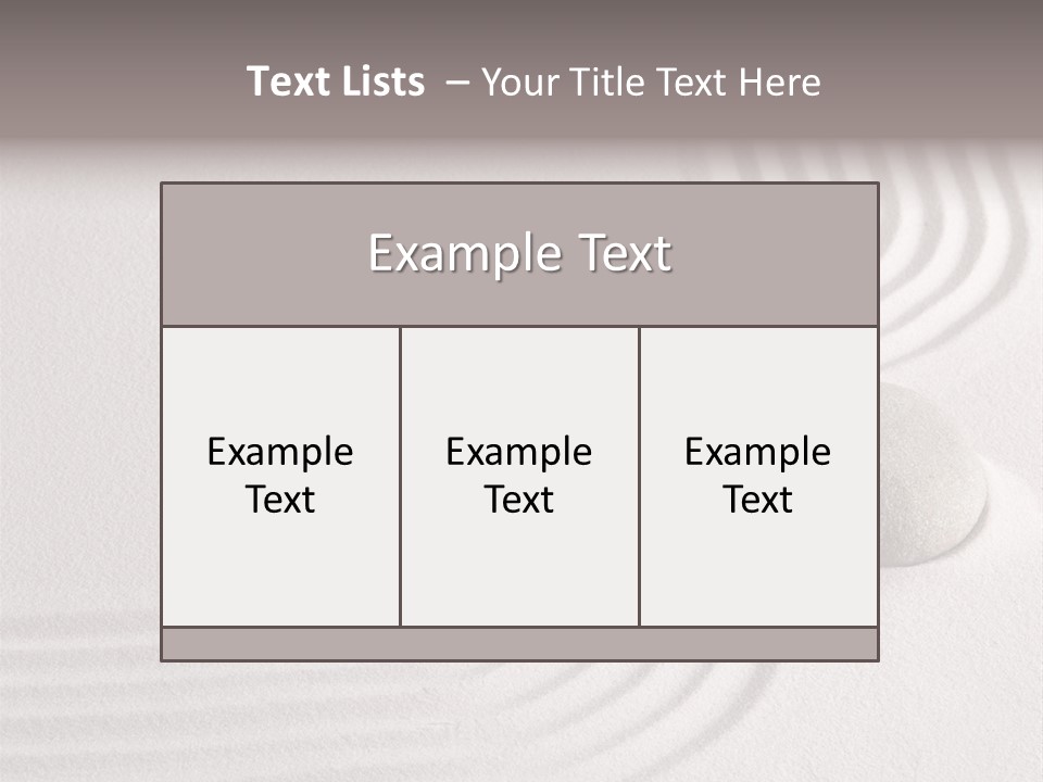 Sand Copy Space Buddhism PowerPoint Template