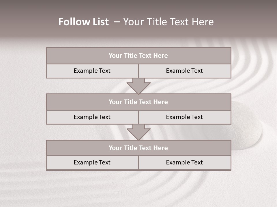 Sand Copy Space Buddhism PowerPoint Template