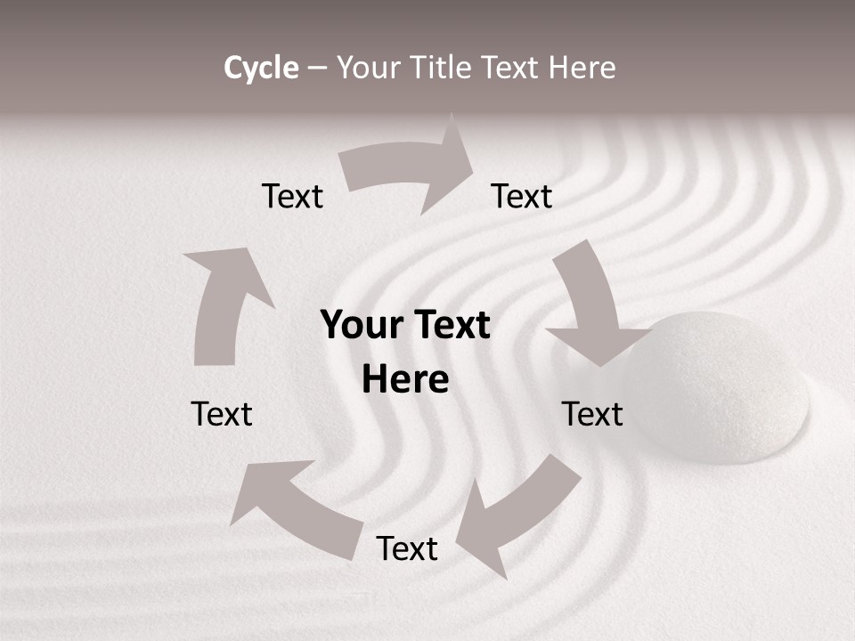 Sand Copy Space Buddhism PowerPoint Template