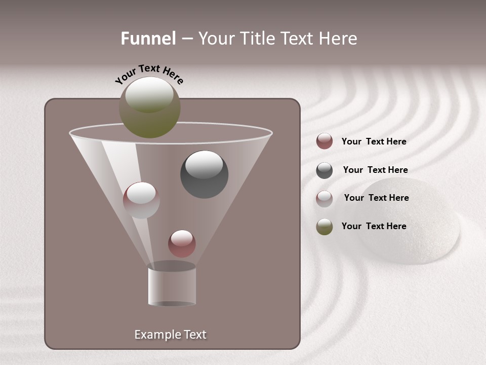 Sand Copy Space Buddhism PowerPoint Template