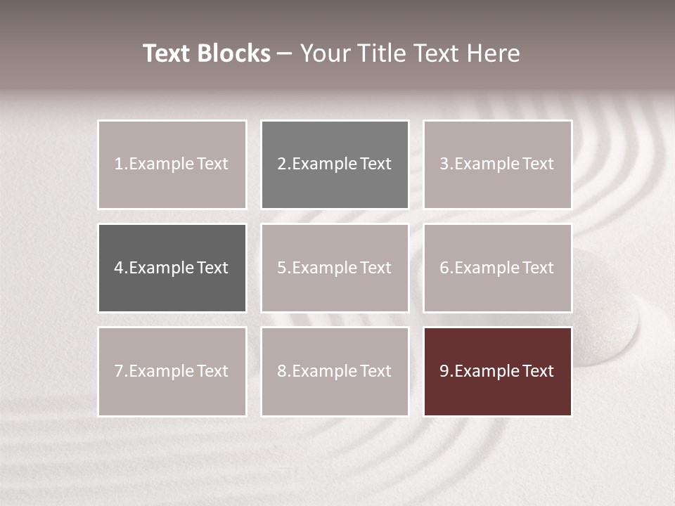 Sand Copy Space Buddhism PowerPoint Template