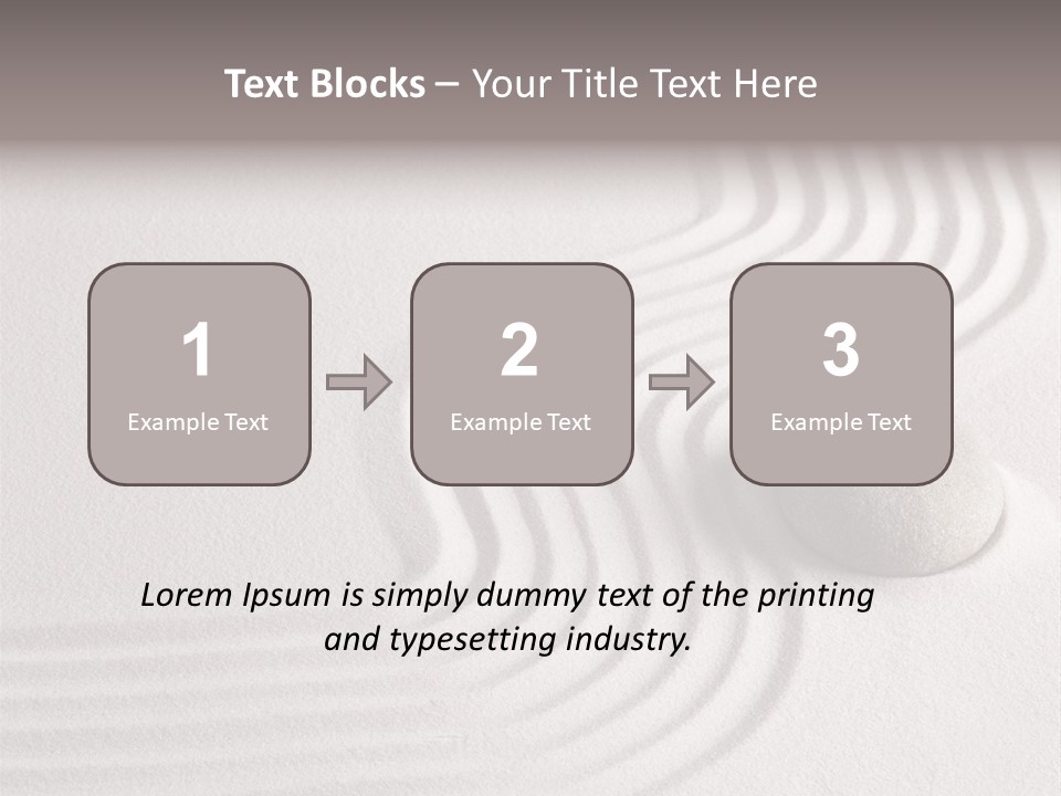 Sand Copy Space Buddhism PowerPoint Template