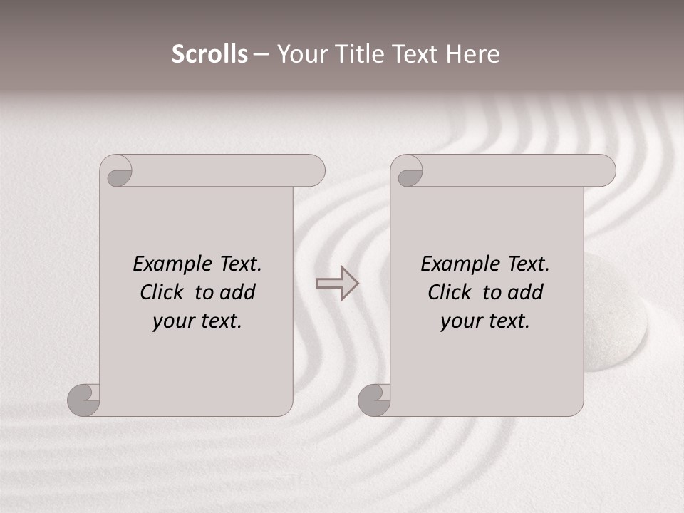 Sand Copy Space Buddhism PowerPoint Template