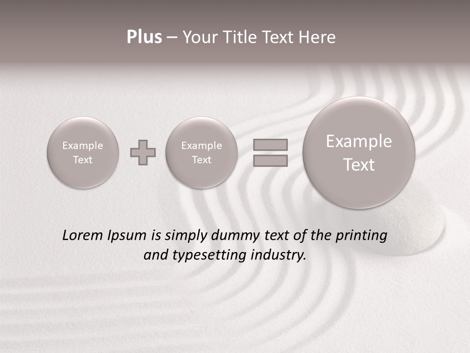 Sand Copy Space Buddhism PowerPoint Template