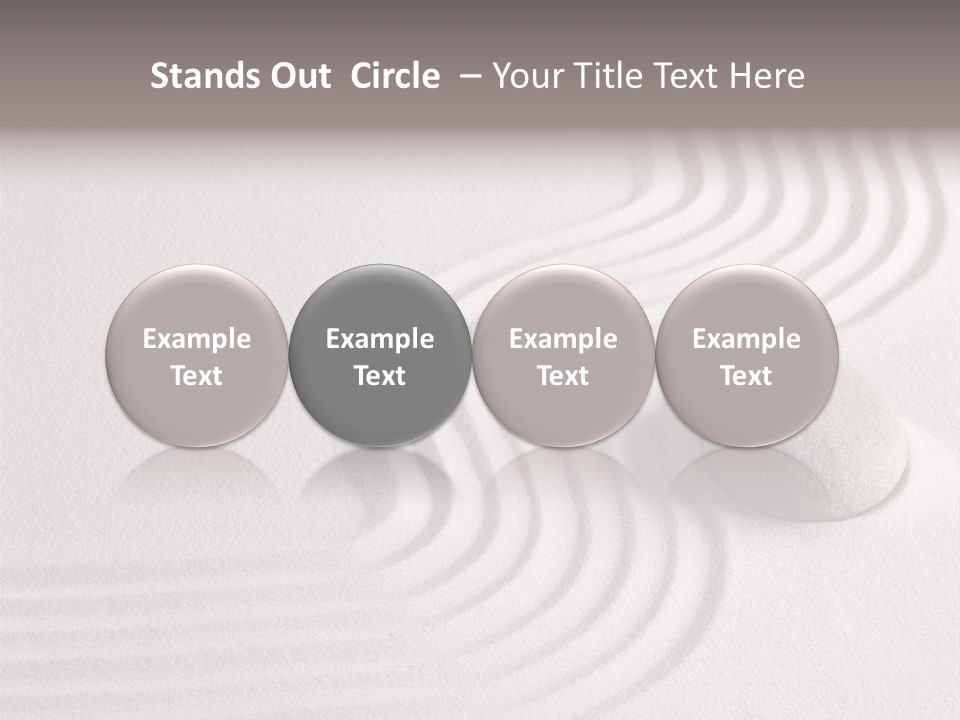 Sand Copy Space Buddhism PowerPoint Template