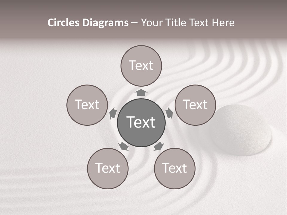 Sand Copy Space Buddhism PowerPoint Template