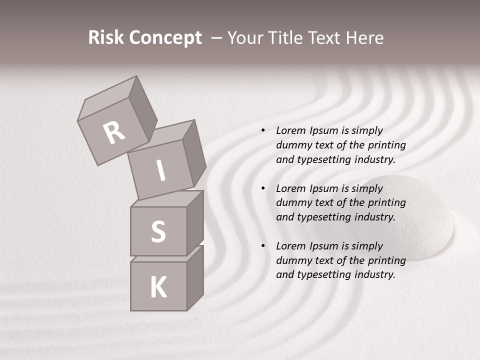 Sand Copy Space Buddhism PowerPoint Template